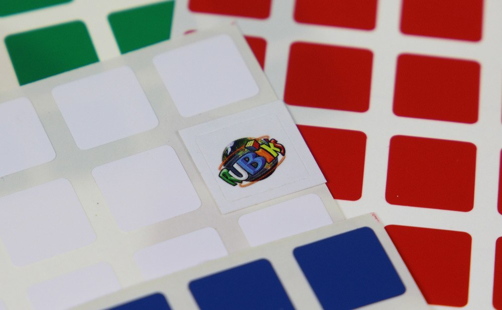 Autocollants logo Rubik pour cube 4x4x4